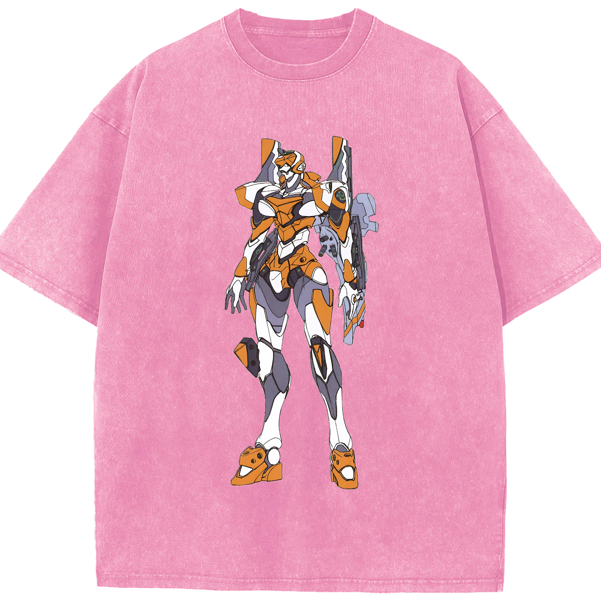 （画像用） EVA 新世紀エヴァンゲリオン 綿100% ヴィンテージ風 半袖Tシャツ（フロントプリント）